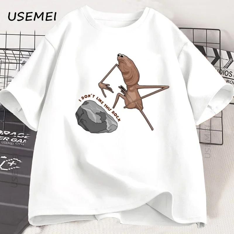 Marcus The Worm Tshirt for Unisex Unisex Y2k Clothes Design Printed Cotton Short Sleeve Round Neck Tshirt Streetwear Y2k Clothing