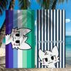 Cartoon Studi01 Boy Kisser Cat Towel Quick Drying Beach Towels Are Suitable For Swimming Pools Camping Yoga And The Gym