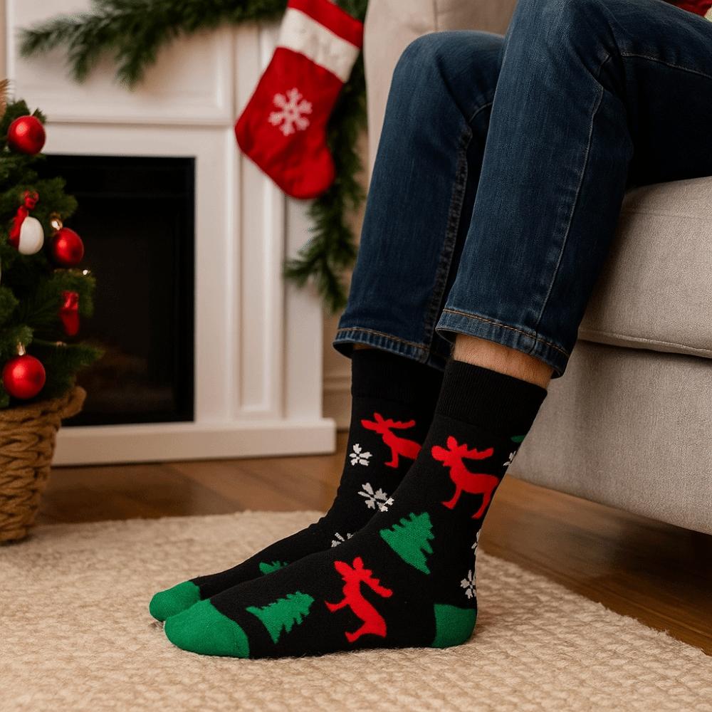 8 Pairs Soft Women Christmas Socks Santa Snowman Elk Comfortable Women Winter Christmas Stockings Xmas Warm Socks