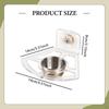 Bird Feeder for Cage Accessories Clear Easy To Clean Portable Acrylic Parakeet Food