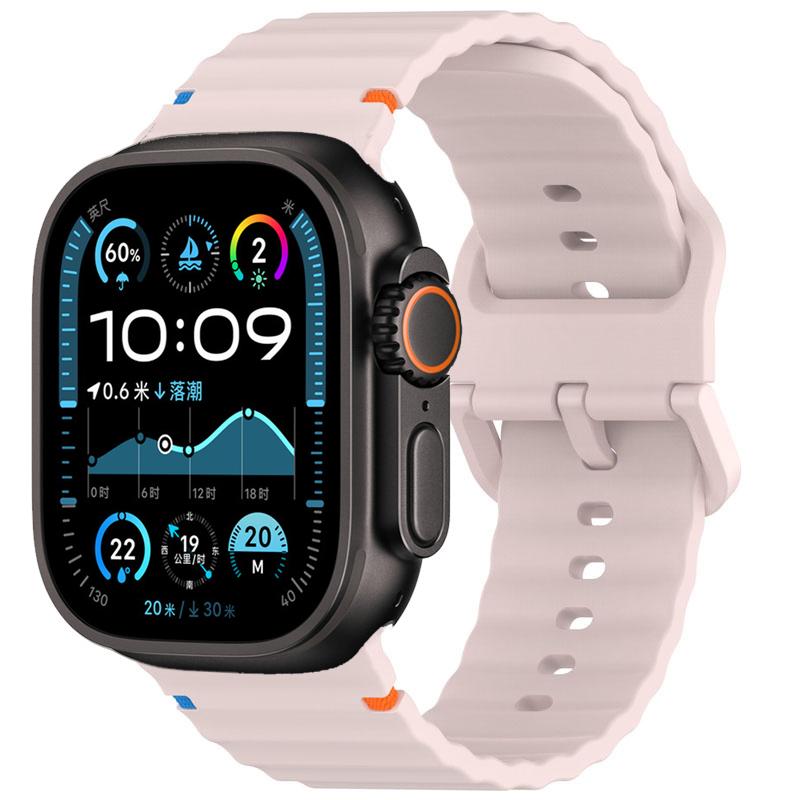 Silicone strap For Apple watch Band 44mm 40mm 49mm 46mm 45mm 42mm Sport Correas Bracelets iWatch series 11 10 9 8 7 SE ultra2 3