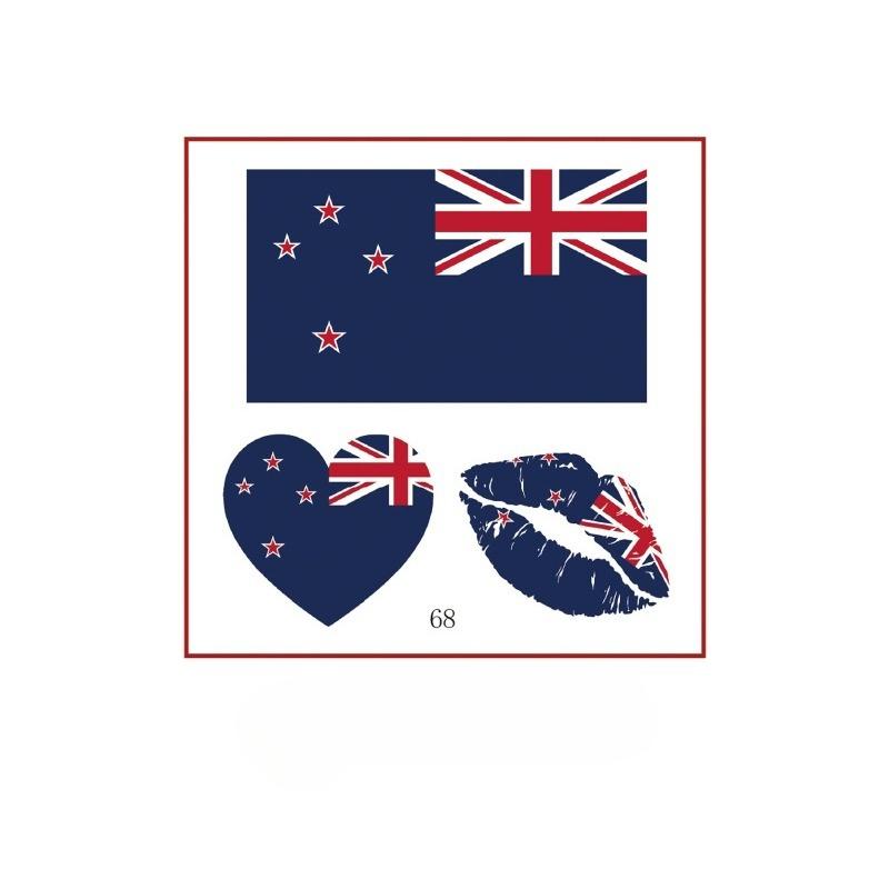 10PCS New World Cup Flag Tattoo Stickers Football Game Games Tattoo Stickers Makeup Face Stickers
