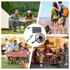 Portable Solar Fan Solar Powered Outdoor Fan Multipurpose Outdoor Solar Fan Outdoor Cooling Fan USB Charging Solar Panel Fan