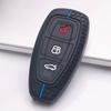 Silicone Key Cover for Ford 3 Button Smart Key, Fits Ford Focus Mondeo Kuga Escape Galaxy C-Max S-Max, Shockproof Key Fob Holder, Protective Accessory