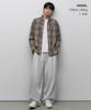 MUSINSA STANDARD Double Knit One-Pleat Wide Lounge Sweatpants [Melange Light Gray]