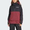 Adidas Terrex Xperior 2L Lined Rain.Rdy Anorak Color Block Logo Waterproof Jacket Women Jacket Shadow-Red IB4223
