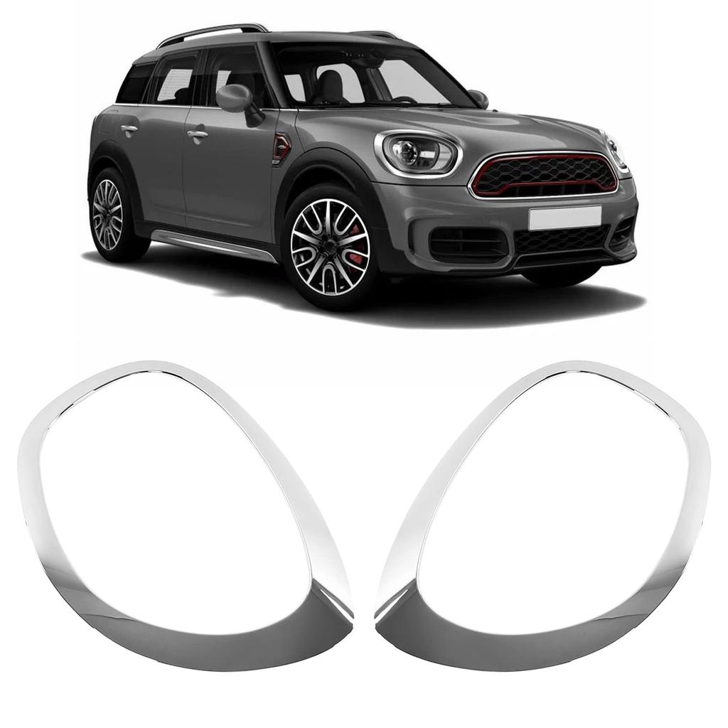 Headlight Lamp Cover Trim, Headlight Lamp Cover Trim 51137388117 Front Light Surround Retaining Ring for Cooper Countryman F60 2017-2021