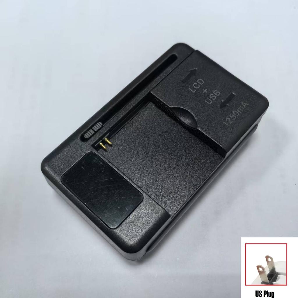 Universal Mobile Battery Charger EU US Plug LCD Indicator Screen USB-Port for Cell Phone Chargers Battery Charging