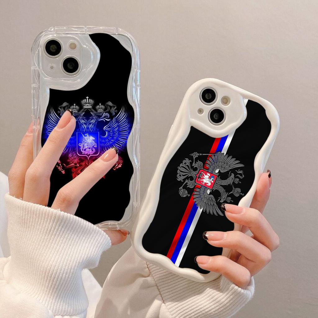 LZ15 Emblem of Russia design Clear Soft Wave Phone Cases for Xiaomi 11 Lite Redmi Note13 12 8 Pro 9 12C A3 Infinix Smart 8 Tecno Protection Back Cover