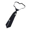 Fashion Shirt Tie for Formal Event Unisex Heart Bear Brooch Tie Uniform Tie for Evening Party Role Play Tie Neckwear