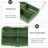 Fishing Tackle Box 1-4 Grid Storage Tray Multifunctional Portable Fishing Accessories Organizer for Hooks and Lures