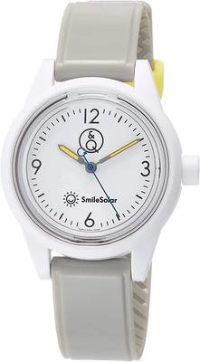 [Citizen Q&Q] Watch Analog Smile Solar Waterproof Urethane Belt RP01-015 Women's White X Gray