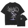 Japanese Anime Demon Slayer Pattern Washed Tshirt for Unisex and Women with Printed Pattern Unisexs Anime Fan Tshirt