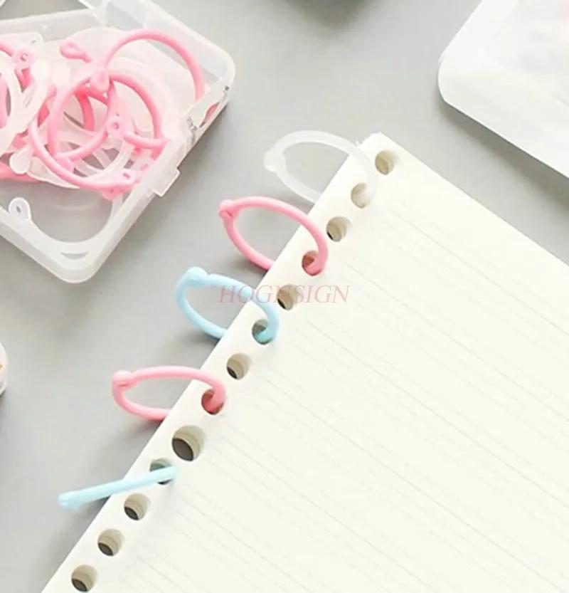 Loose Leaf Folder Ring, Loose Leaf Paper Clip Ring, Fixed Clip, Card Binding Ring, Punched Loose Leaf Ring Ring