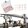 150Pcs Copper Washer Sealing Assortment Set Flat Adapter Sump Plug Crush Washer Oil Drain Plug Gasket Seal Assortment