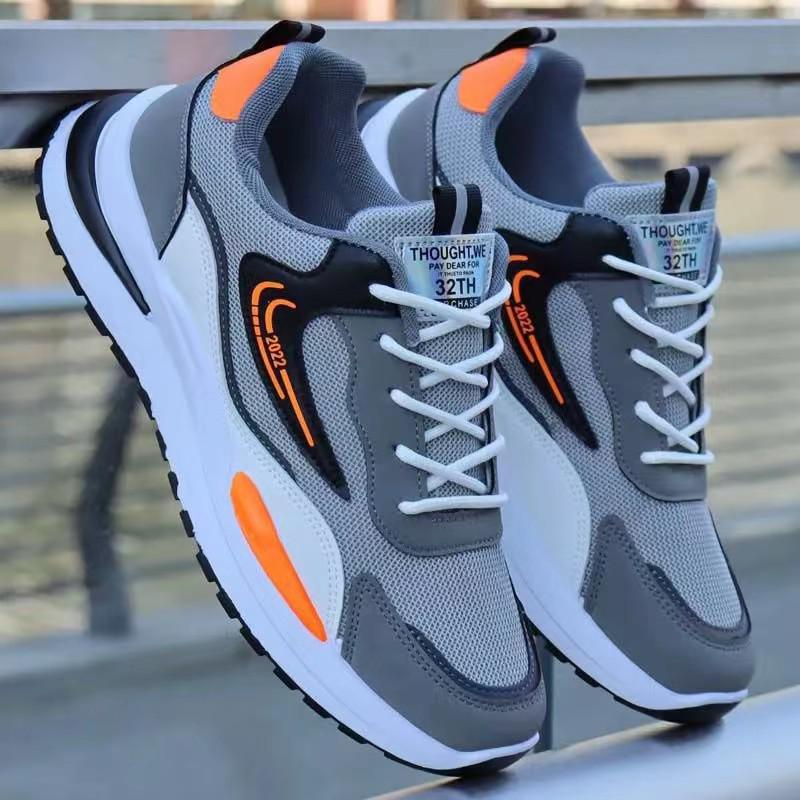 Leichte Leder-Sneaker für Herren für Frühling/Herbst - Lässig, Weiche Sohle, Lauf- & Sportschuhe für Jugendliche und Studenten