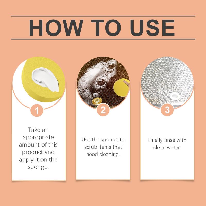 Multi-Functional Cleaning Paste For Kitchen Utensils, Effectively Cleaning Grease, Removing Dirt And Odors. 1pcs