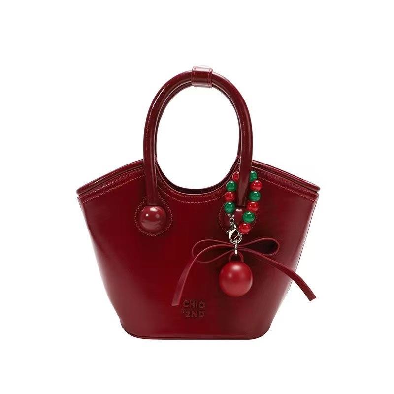 

Кожаная портативная сумка-тоут Cherry Love Женская новая сумка через плечо