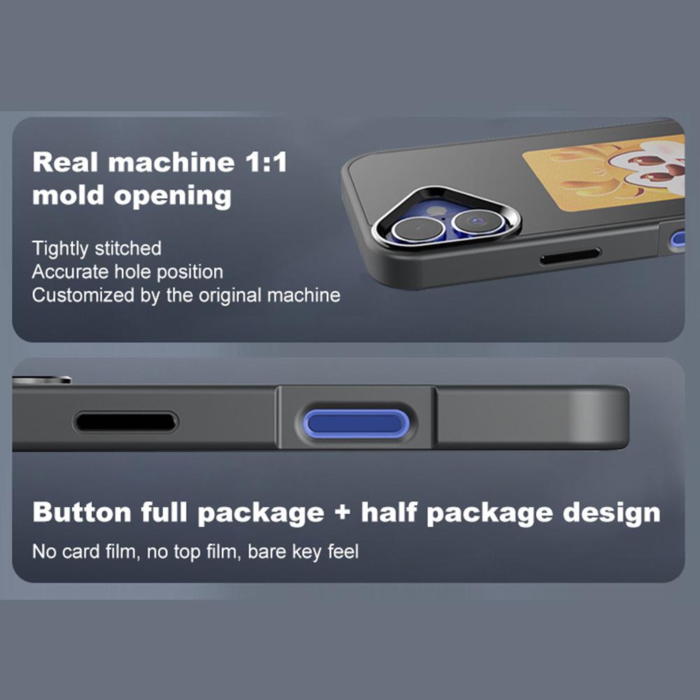 For iPhone 16 Plus Smart E-Ink Phone Case 4 Color HD 4 Inch Display NFC DIY Customized Screen