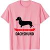 Dachshund Shirt Retro Vintage Cool Wiener Dog Mom Dad Weenie Mama Funny Gift for Puppy Pet Lover Owner Womens Mens T-Shirt
