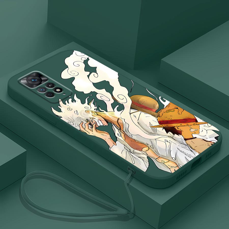 Case for Xiaomi Redmi Note 10s 9s 10Lite 11s 12s 13 12 ProPlus 8 9 10 11 Pro 9 8 Soft TPU O-One Piece Luffy 5 Gear