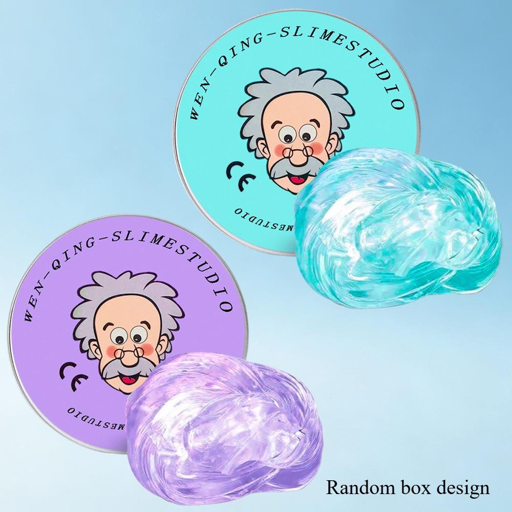 Neue Stressabbau-Spielzeuge Alter Mann Flüssiger Squishy Transparenter Kristall-Schleim Flauschiger Schaum-Knete Kinder Sicher Hüpfender Dehnbarer Farb-Schleim