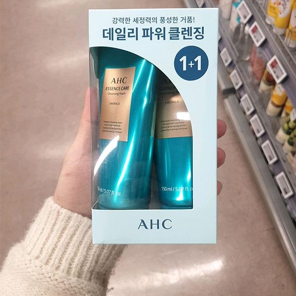 

AHC Essence Care Очищающая пенка Emerald Duo Set 150 мл x 2 шт. Корейская косметика