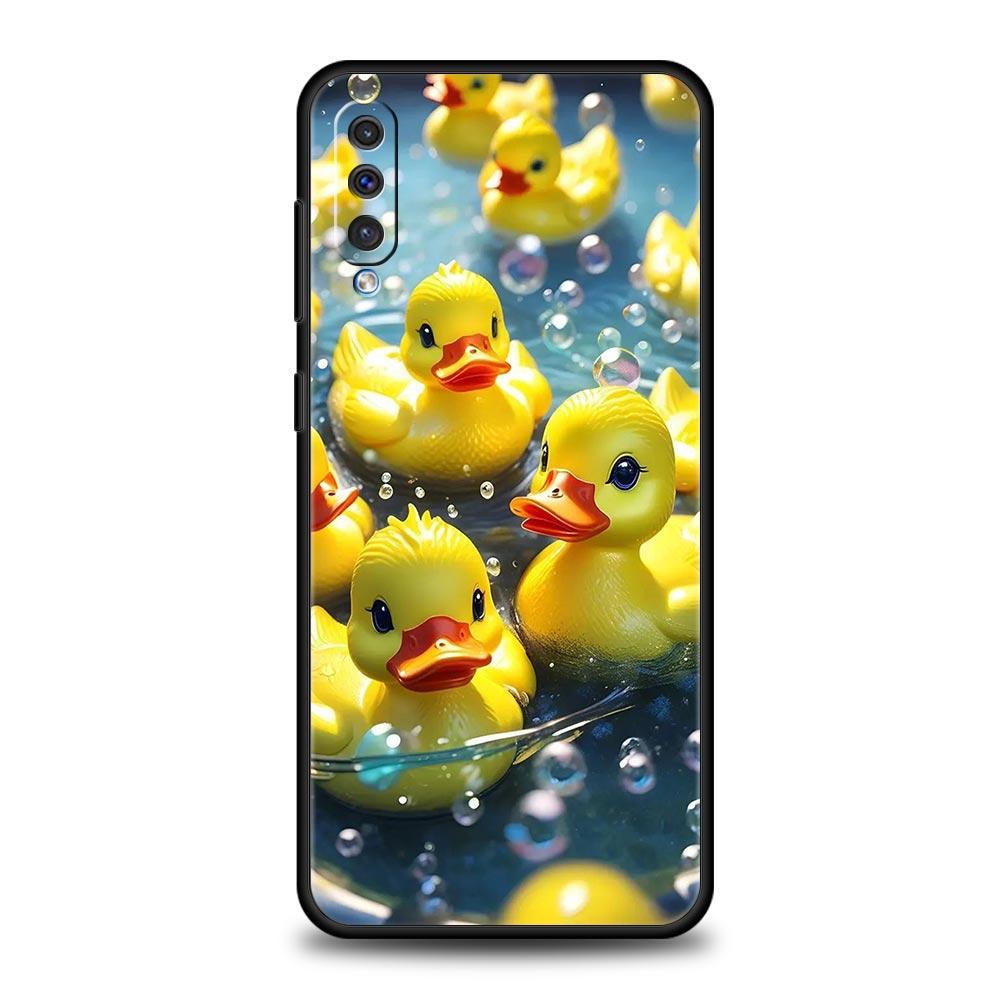 Cartoon Duck Phone Case for Samsung Galaxy A56 A36 A26 A16 A34 A24 A42 A22 A20 A12 A40 A30 A10 5G Soft TPU Cover Shell Funda Bag