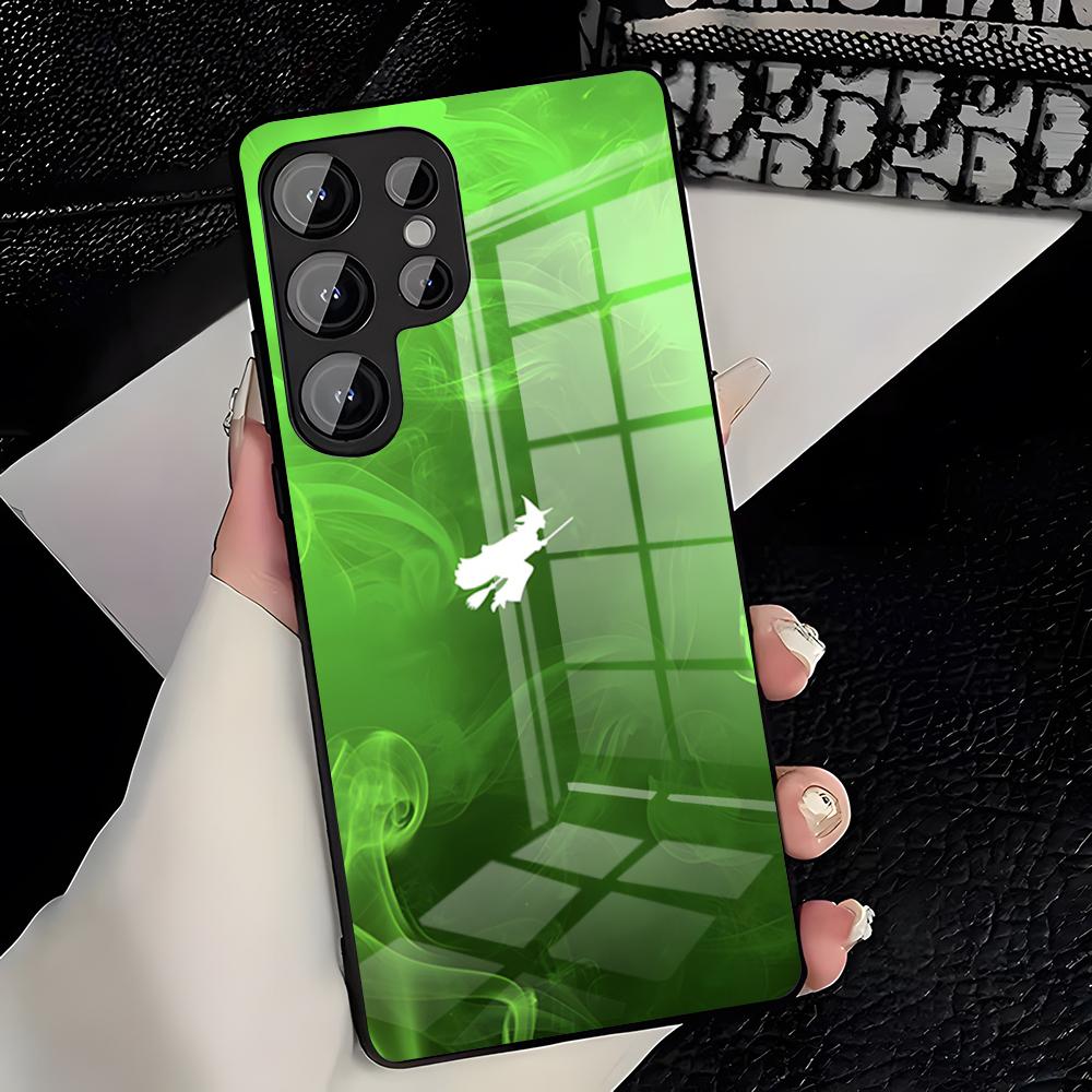 Wicked Musical Green Phone Case For Samsung A25 A13 A33 5G A54 A36 A35 A56 A52 A14 Shockproof Glass Cover