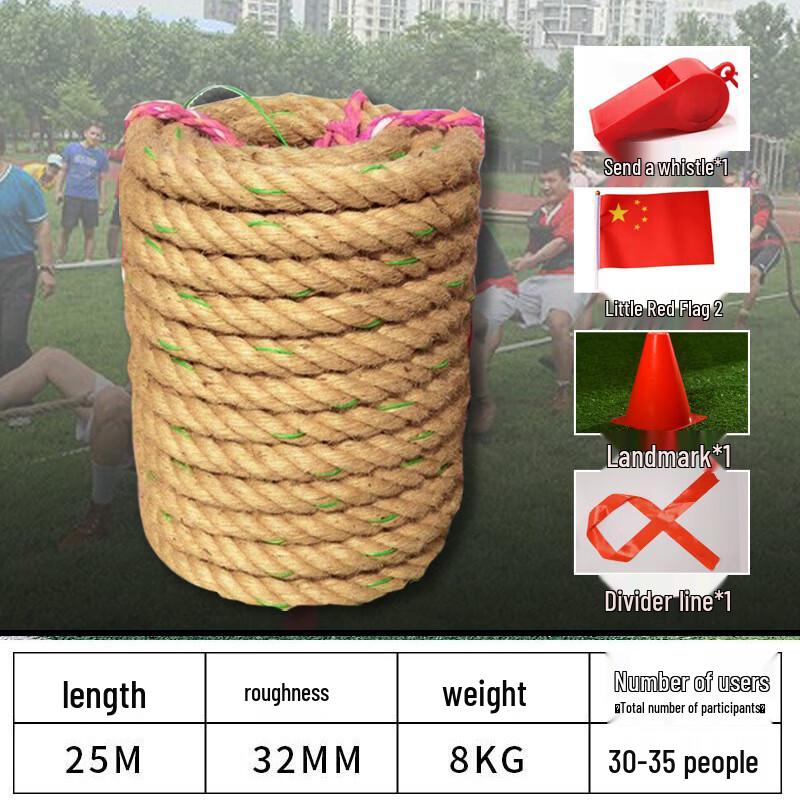 Heavy-Duty Hemp Tug-of-War Rope