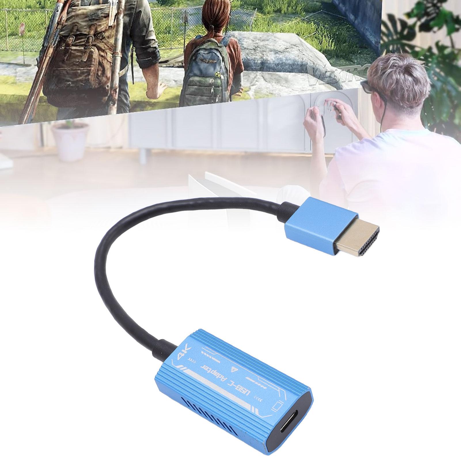 

Адаптер для AR-окулярів Plug and Play Синій PD 100 Вт 4K 60 Гц Адаптер з HD Multimedia Interface на USB C Алюмінієвий сплав для Проектора 1pcs