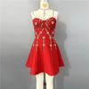 Skinny slim bandage dress hot-selling heavy industry hot diamond sleeveless tube top dress banquet party dress
