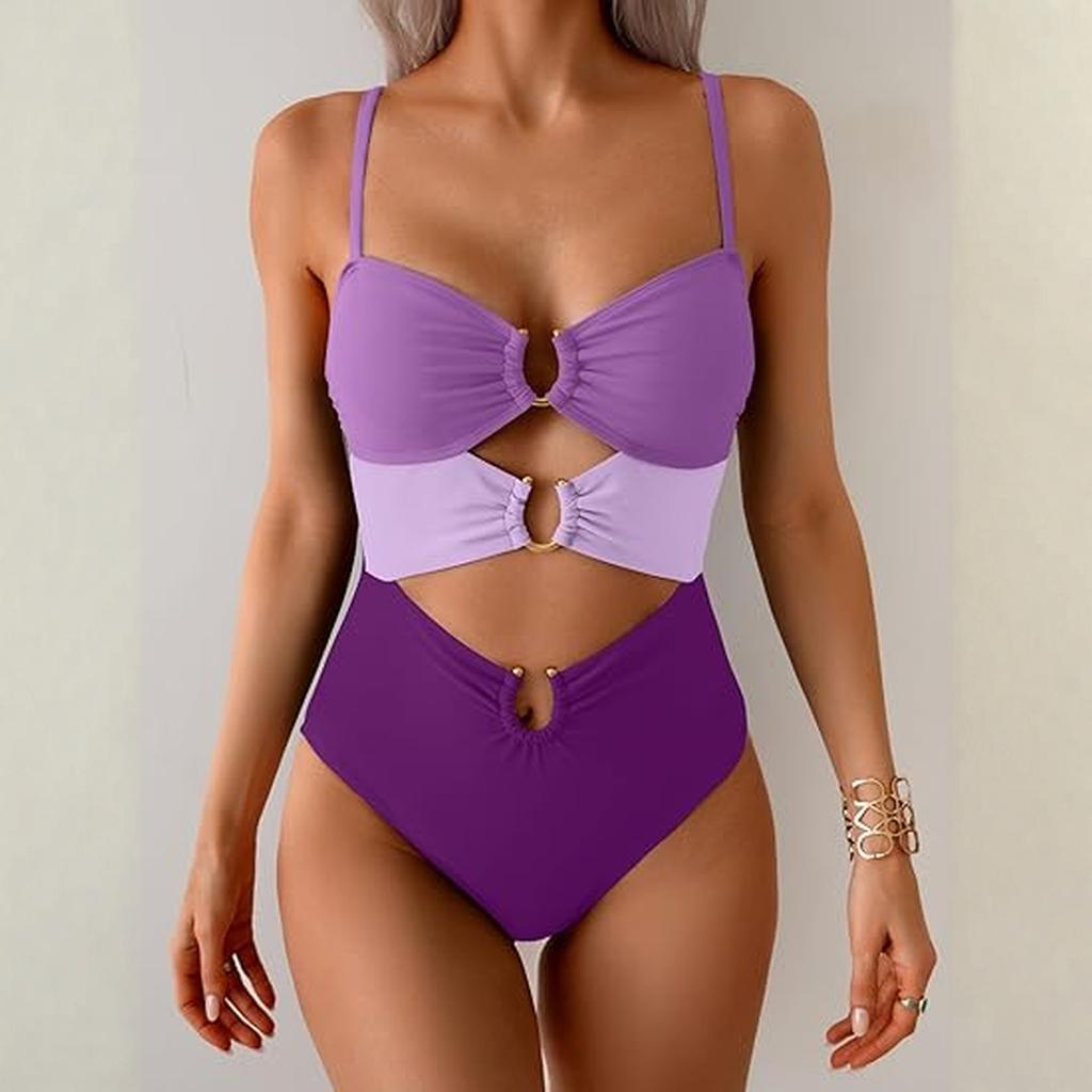 Women's Color Sexy Bikini One-piece Swimsuit
