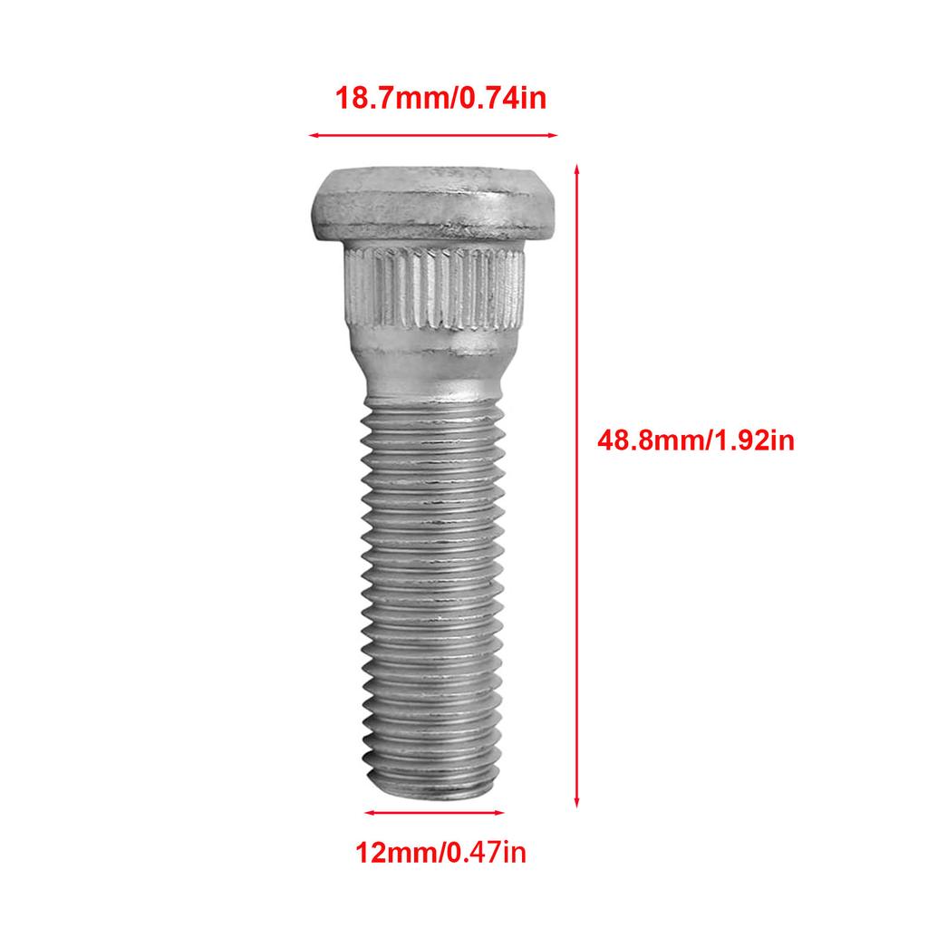 Car Wheel Lug Stud Nuts M12x1.5 Steel Lug Bolts For Chevrolet Lexus Toyota Scion Pontiac