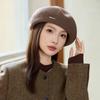 Autumn and Winter New Hat Women's Casual High-end Beret Retro Painter Hat