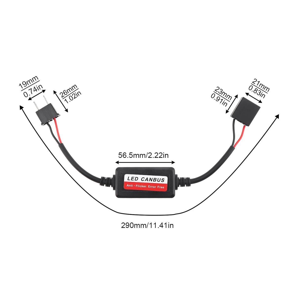

2шт светодиодные автомобильные фары Canbus декодеры резистор анти мерцание комплект для преобразования безошибочный декодер H1 H4 H7 H8 H11 H13 H7