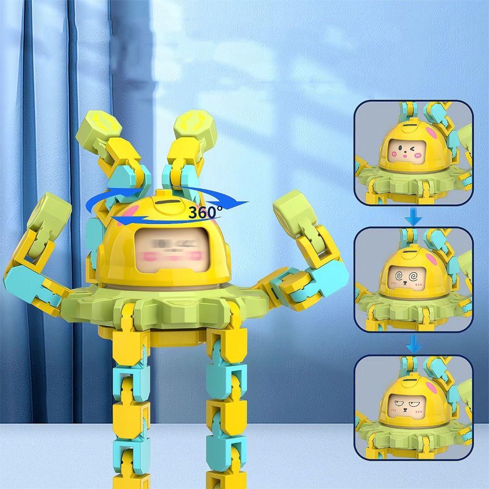 Plastics Fingertip Versatile Chain Face Changing Transformable Fidget Spinners  Party Favors