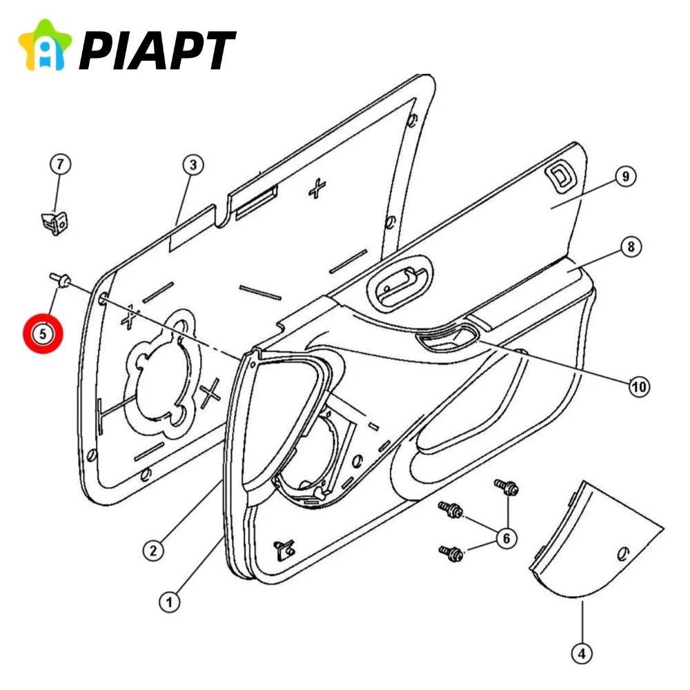 20 SZTUK OE# 6504014 Klipsy do listew drzwiowych dla Jeep Cherokee i Grand Cherokee