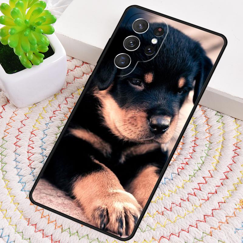 Cool Rottweiler Dog Soft TPU Phone Case for Samsung Galaxy note 10 pro S26 Ultra S23 S24 FE S25 S21 S22 PLUS shockproof Cove