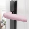 Silicone Door Handle Protector L-Shaped Anti-Slip Door Lever Protectors Anti-Collision Safety Door Grip Sleeve All-Weather