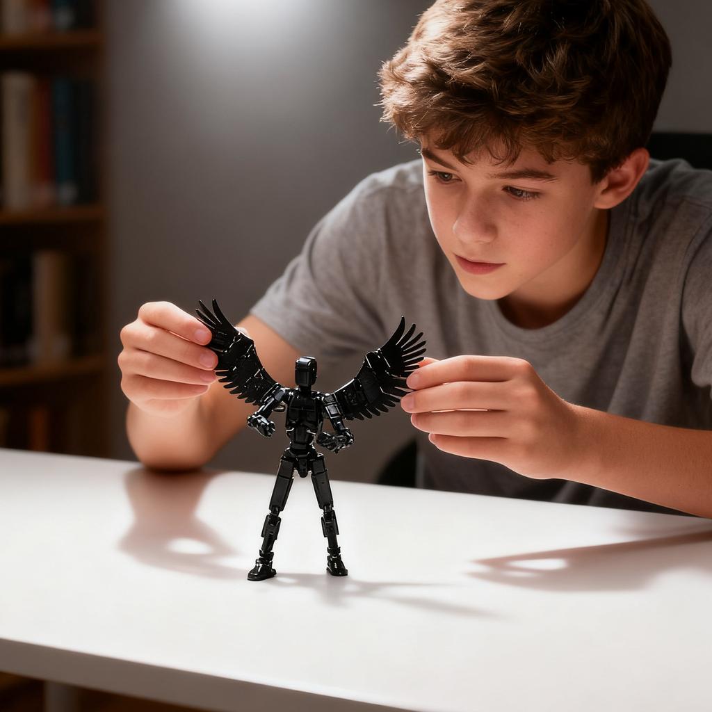 Mobile Doll Set, 3D Robot Mobile Doll, Posable Mobile Doll, Suitable For Collectors, Desktop Decoration