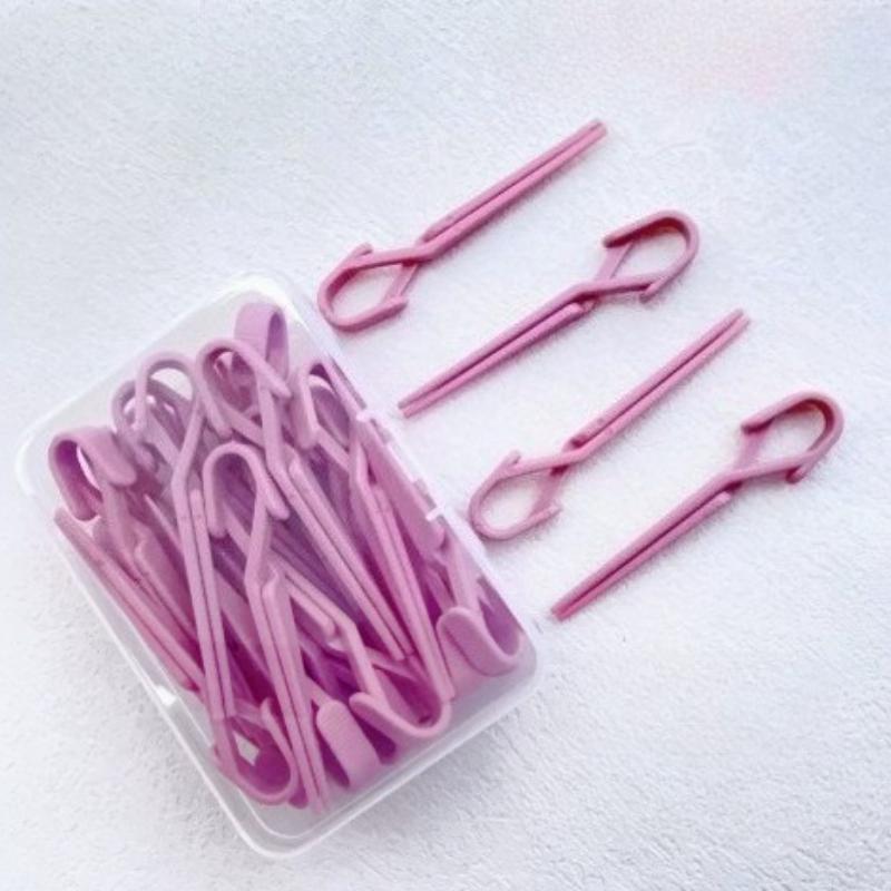 20pcs Reusable Nail Polish Protector Clips Anti-Spill Guard Tools for DIY Nail Art Application 20PCS PACK розовый