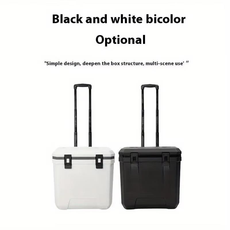 38L Outdoor Refrigerator with Wheels Portable Insulated Box BBQ Car Insulated Box Refrigerator Trolley Refrigerato