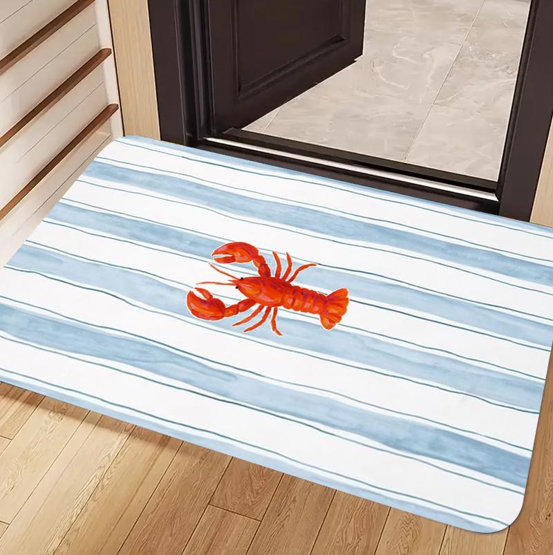 

Ocen Style Starfish Crab Door Mat Non-slip Washable for Entryway Mat Beach Home Decoration Home 40cm x 60cm