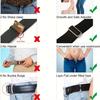 1pcs Black Belt Adjustable Length Design Suitable for All Body Types Lazy Invisible No-hole Waistband Belt