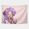 Tsukasa Hiiragi And Her Pink Flip Phone / Lucky Star Tapestry Dormitory Bedhead Sofa Living Room Background Decoration Tapestry