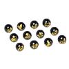 Engraved Natural Black Agate Zodiac Beads for DIY Jewelry