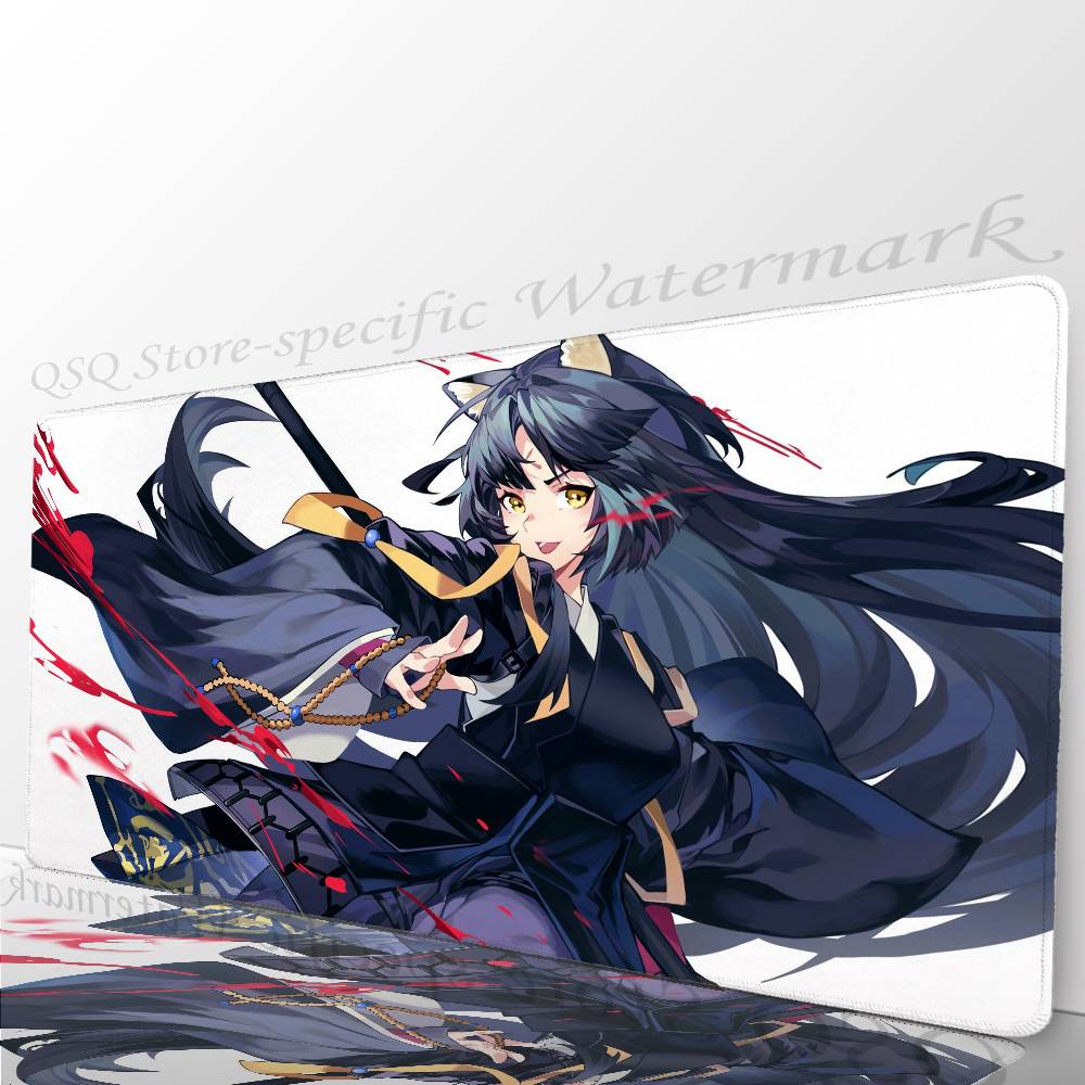 Saga Animated Game A-Arknights Mousepad Mouse Mat Desk Mat With Pad Gaming Accessories Prime Gaming XXL Keyboard Pad Padding M