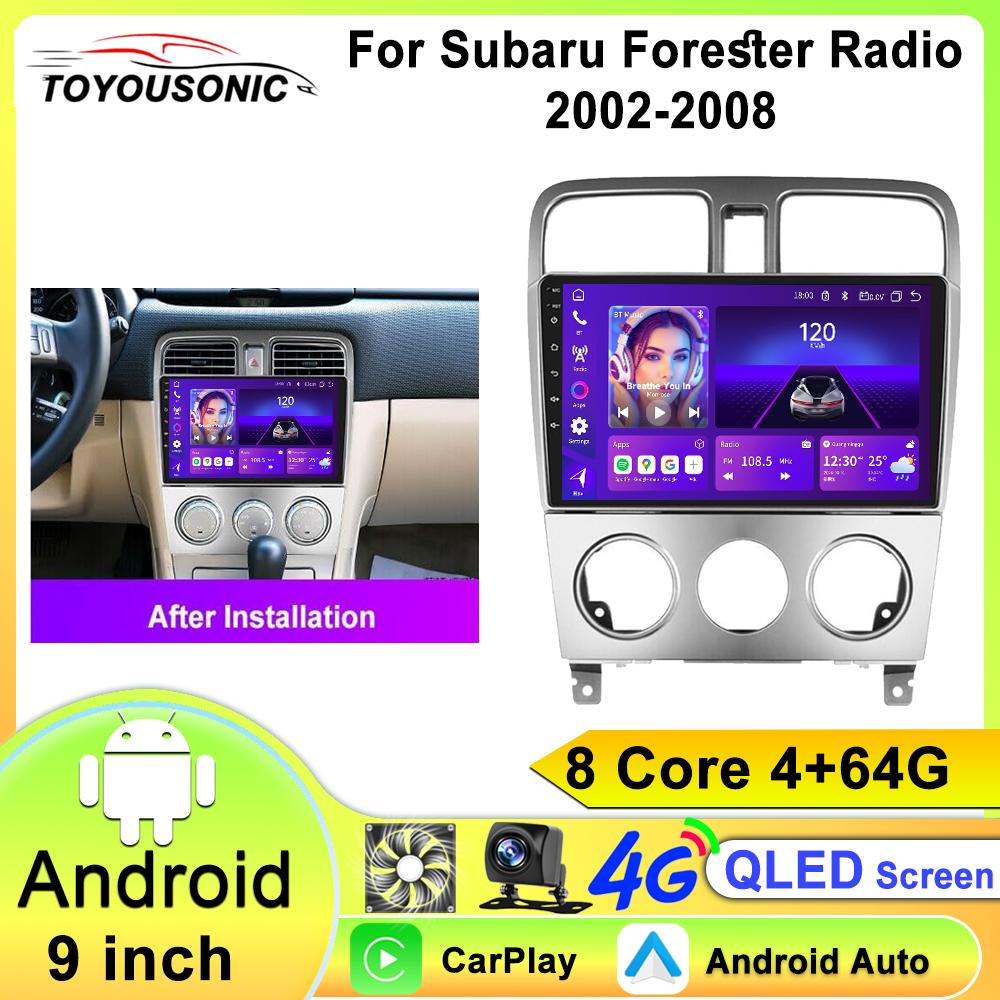 Android 13 Car Radio For Subaru Forester SG 2002-2008 Multimedia Video Player Navigation Stereo GPS Carplay Autoradio 2Din