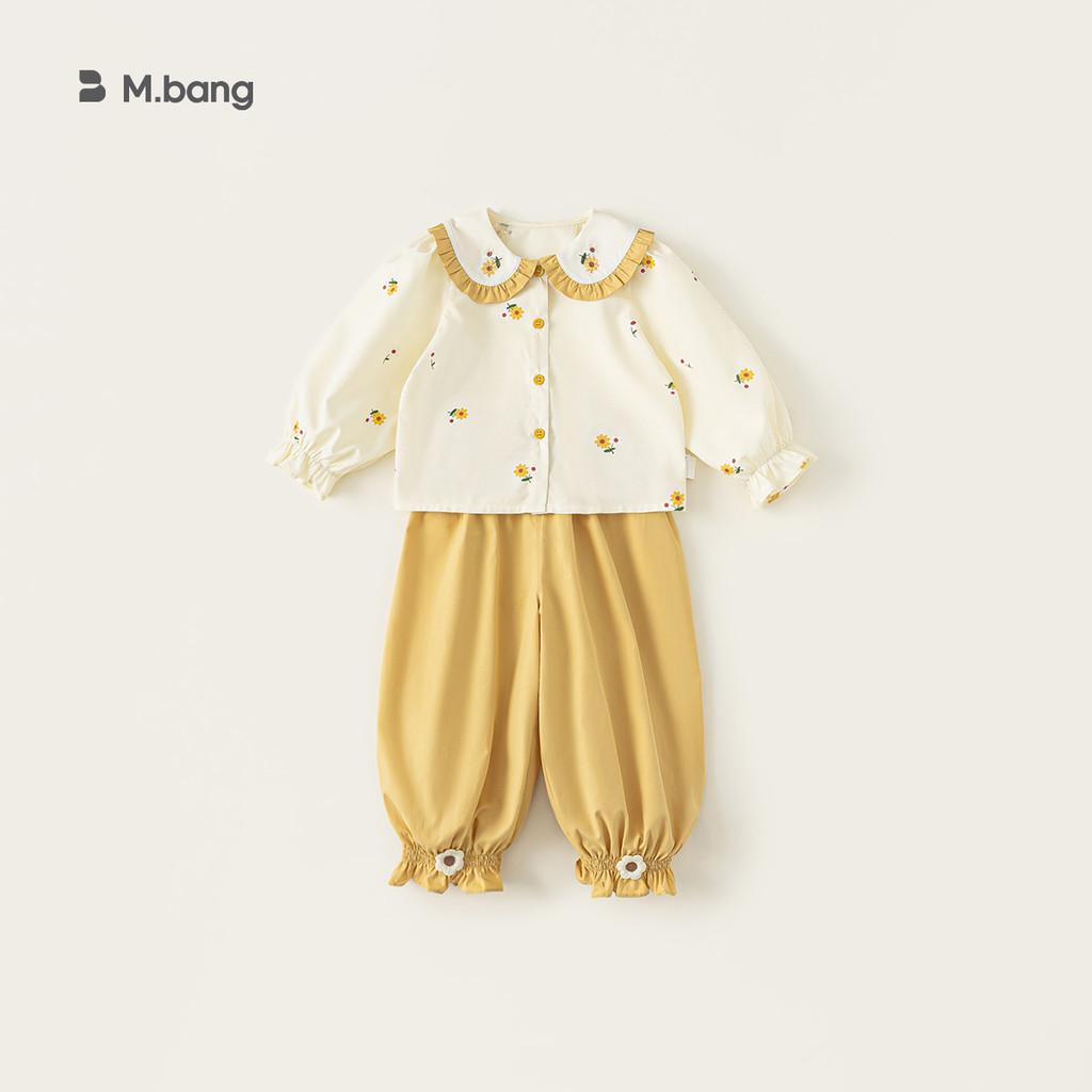 Girl Spring Kids Clothing Cotton Long Sleeve Floral Pattern Twopiece Suit For Children